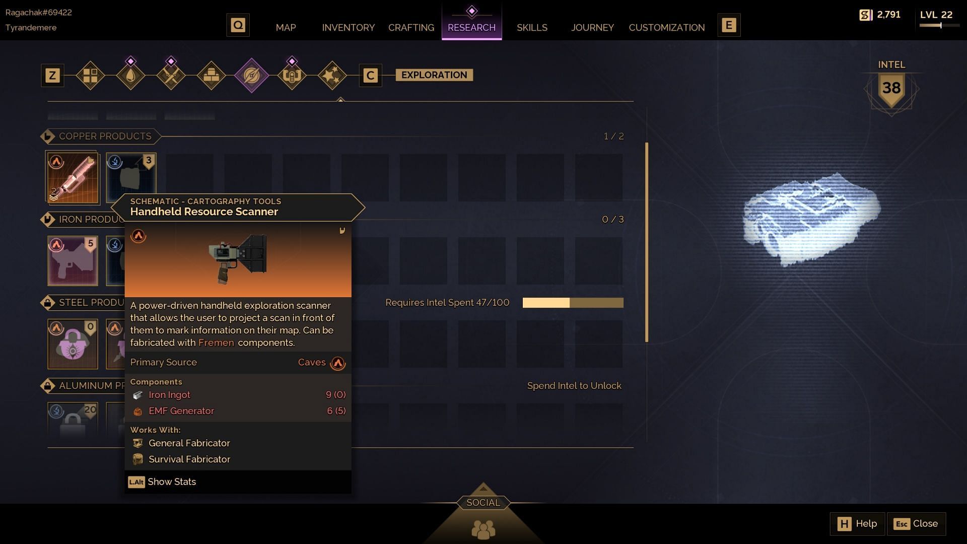 Don't overspend your Intel Points or you could be left in a bind! (Image via Funcom)